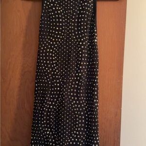 H&M Black Maxi Dress with Silver Stud Embellishments